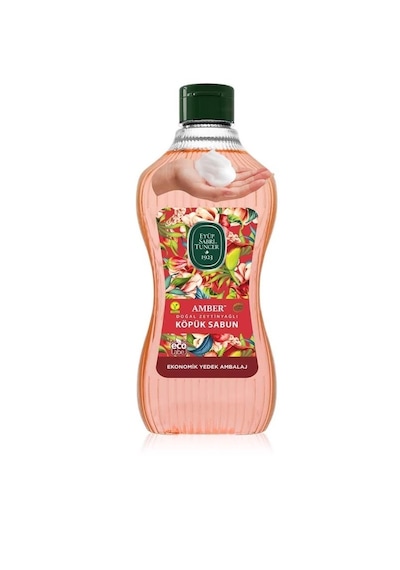 Eyüp Sabri Tuncer Amber Doğal Zeytinyağlı Köpük Sabun 1.5 Lt+500 Ml X 4 Set