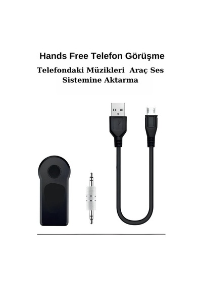 Northcity Araç İçi Kablosuz Müzik Aktarma Ve Telefon Görüşme Aparatı Aux Mini Wireless