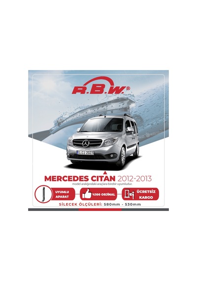 Mercedes Citan Muz Silecek Takımı (2013-2017) RBW
