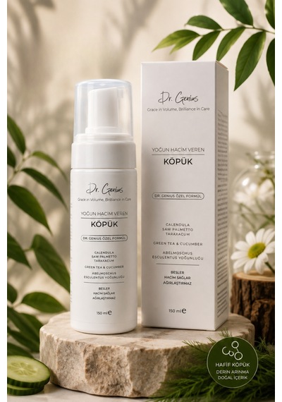 Saw Palmetto, Calendula & Yeşil Çay Özlü Yoğun Hacim Veren Saç Köpüğü - 150ml
