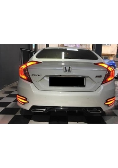 Honda Cıvıc Fc5 2016-2021 Uyumlu Arka Sıs E Dızayn