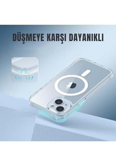 Manyetik Koruyucu Telefon Kılıfı Ip 14 6.1-şeffaf Diğer