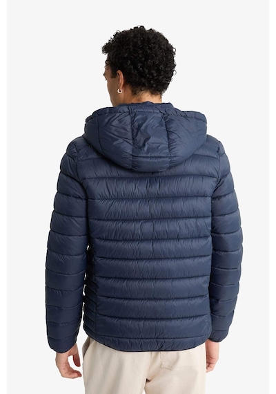 Defacto Su Geçirmez Slim Fit Dar Kesim Kapüşonlu Fermuarlı Şişme Mont N4661az25aunv175 Lacivert