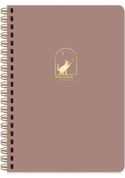 Keskin Color 17x24 Spiralli Akademik Ajanda Mocha 600101-99 Çok Renkli