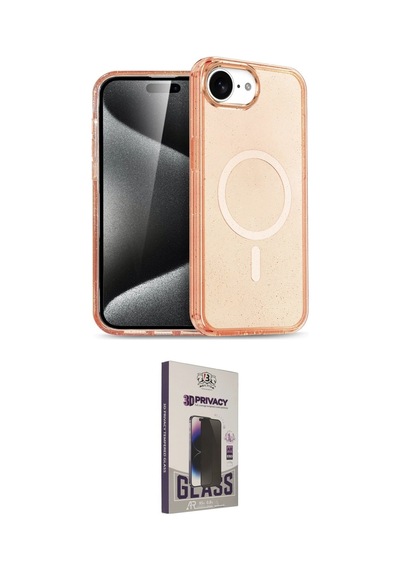 Cep Apple Uyumlu İphone 16e Kılıf Nova Asil Prime İkili Koruma Seti Najmaddin Mor