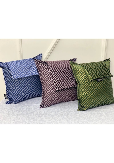 Nivemeshome Monet Zigzag Elyaf Dolgulu Kırlent Haki 45 X 45 Haki