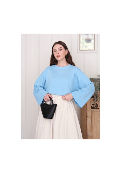 Unika Boutique Kadın Tesettür Body Mavi