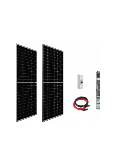 48 V Volt 0.8 HP 0.6 kW 600 W Watt Dc Kademeli Dalgıç Solar Pompa 910 Watt Güneş Paneli Solar Sulama Paket Sistem