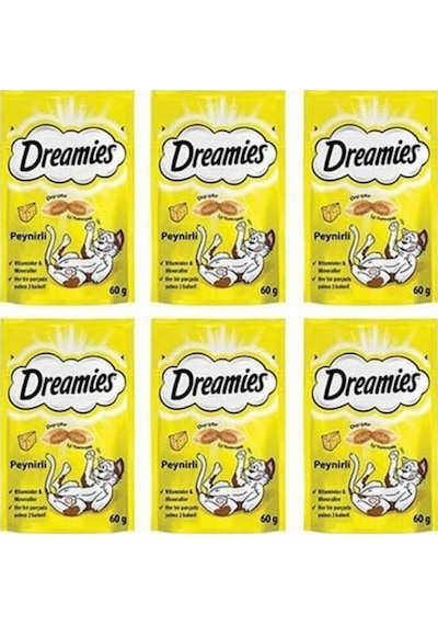 Dreamies Peynirli Kedi Ödül Maması 6 Adet X 60 Gr