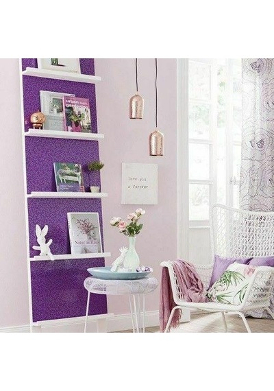 D-c-fix 143-1004 Kendinden Yapışkanlı Mor Sarmaşık Desen Folyo 45 Cm X 1,5 Mt