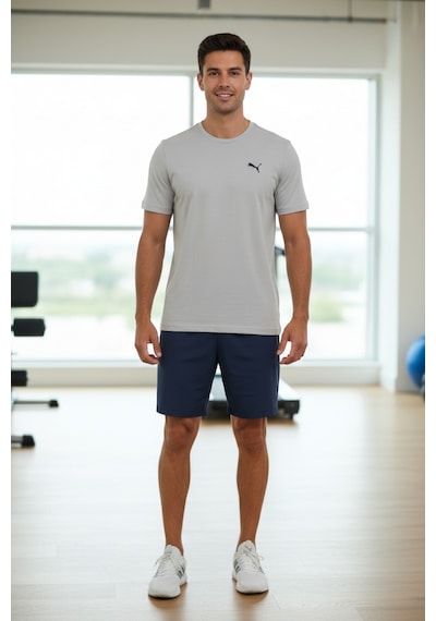Puma Essentials Erkek Gri Günlük Stil Spor Tişört 68254209 Gri
