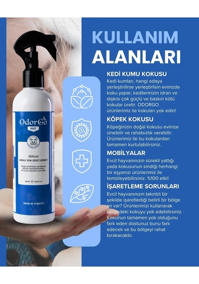 Pet Koku Yok Edici Sprey 250ml.