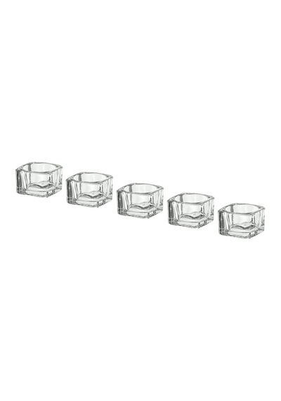 Tealight Mumluk, Cam, 5x5 Cm Acı Kahverengi