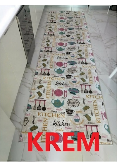 Panda Halı Napolitan Mutfak Desen 3 Model Kaymaz Jel Taban Yolluk