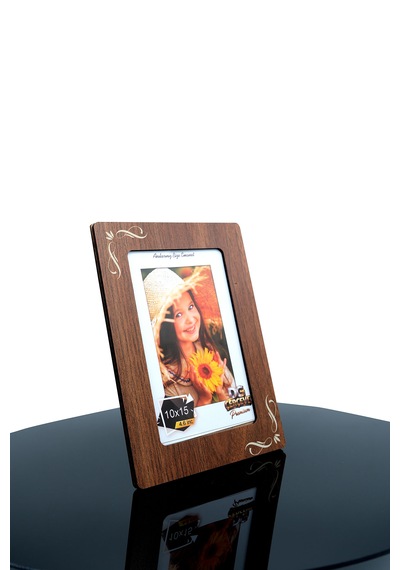 Dg Çerçeve Ahşap Desen Fotoğraf Çerçevesi 10x15 Cm 6'lı Set Mdf Arkalıklı
