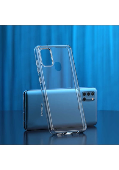 Samsung Uyumlu Galaxy A21S Kılıf Zore Coss Kapak-Renksiz