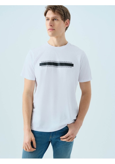 Loft Regular Fit Beyaz Erkek T-shirt Lf2038585 Beyaz