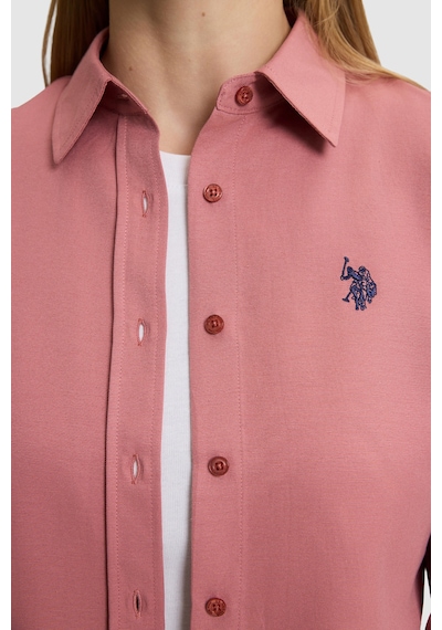 U.S. Polo Assn. Kadın Orkide Uzun Kollu Basic Gömlek 50324791-vr221