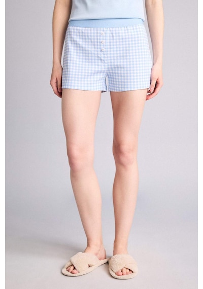 Defacto Regular Fıt Askılı 2li Ribana Pijama Takım H7161ax26smbe196 Mavi-be196