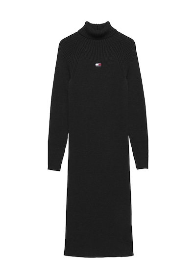Tommy Hilfiger Tjw Mockneck Badge S, Bds Siyah Kadın Elbise-etek