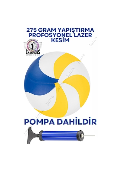 Janva Janva Yapıştırma Voleybol Topu World League 1.kalite Okul Antreman Maç Öğretici Beyaz