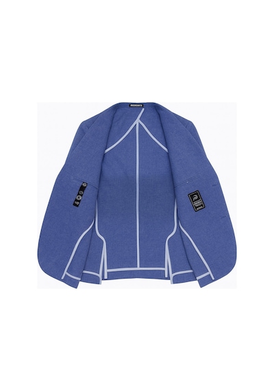 Plus Scorpion Erkek Slim Fit Blazer Ceket Tek Düğmeli Çift Yırtmaçlı Torba Cepli Yarım Astarlı Saks Plus Scorpion Erkek Slim Fit Blazer Ceket Tek Düğmeli Çift Yırtmaçlı Torba Cepli Yarım Astarlı Saks