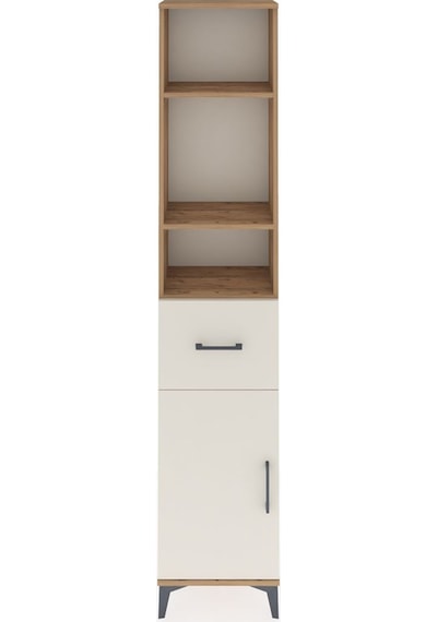 Arges Dolap 4 Raflı Tek Çekmeceli Tek Kapaklı 44x30x221 Çam-a... Çam