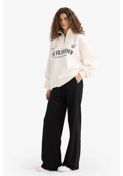 Defacto Straight Fit Siyah Kadın Eşofman Altı D6667ax/bk81 Siyah