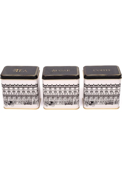City Desenli Dikdörtgen Saklama Kabı 3 Lü Set, 8 X 12 Cm Çok Renkli
