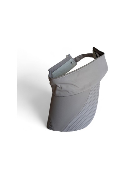 İldeşli Çift Kulanımlı Vizor Ve Spor Outdoor Cap Üskısmı Açılabilen İthal Şapka Açık Gri