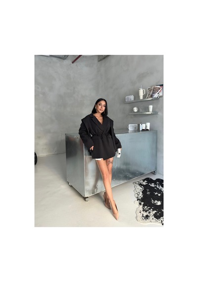 Solena Kadın Yeni Sezon Tasarım Bağlamalı Ceket Siyah2211q Siyah2211q