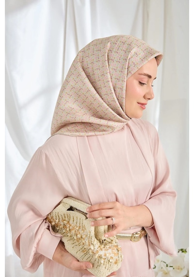 Silk Home %100 Twill İpek Eşarp S540 Pudra