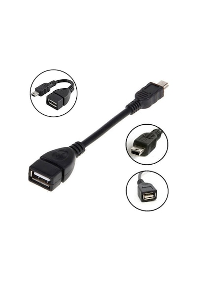 Maviaybilisim 5 Pin Mini Usb Erkek To Usb Dişi - Otg Kablo