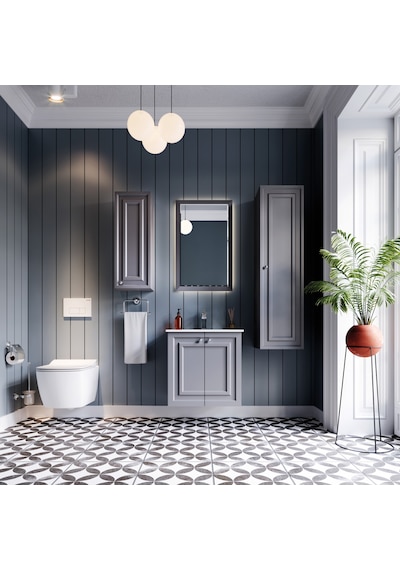 Creavit Kayra Lavabo Dolabı Çekmeceli 60cm Mat Antrasit Mat Antrasit Creavit Kayra Lavabo Dolabı Çekmeceli 60cm Mat Antrasit Mat Antrasit