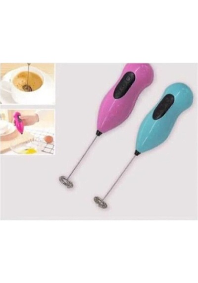 Mini Mikser Kahve Süt Köpürtücü Karıştırıcı Cappucino Mixer Pilli Çırpıcı Bz000018 Plastik Diğer