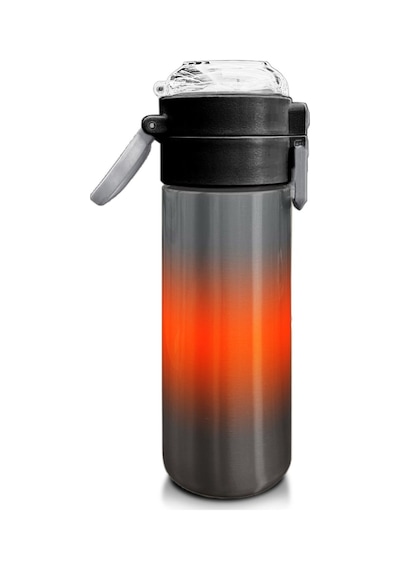 Coral High 500 Ml Gri Turuncu Renk Geçişli - Erkek Çocuk Paslanmaz Çelik Okul Termosu/suluk/matara Çok Renkli