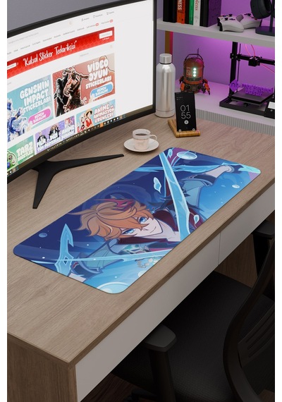 Childe Genshin Impact Anime Gacha V1 - 70x30 Xl Gaming Mouse Pad Fare Altlığı