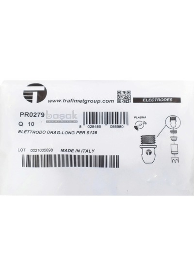 PR0279 S125 Plazma Kesim Uzun Elektrodu Trafimet
