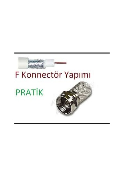 Ef Vida 50 Parça Uydu Konnektör Rg-6-f 5570 Diğer