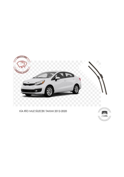 Kia Rio Ön Cam Muz Muz Silecek Takımı 1.0 1.25 1.4 Motor Araca Özel Aparat 2012-2020