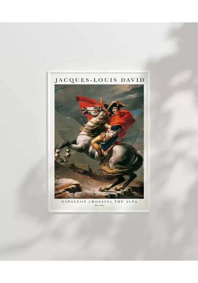 Çerçevesiz Poster Jacques Louis David Napolyon Alpleri Geçerken