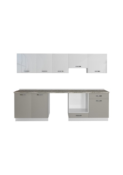 Decoraktiv Elite 280 Ankastre Fırın Modüllü Mdf Hazır Mutfak Dolabı - Tezgah Dahil - Kumtaşı - Beyaz Bej Decoraktiv Elite 280 Ankastre Fırın Modüllü Mdf Hazır Mutfak Dolabı - Tezgah Dahil - Kumtaşı - Beyaz Bej