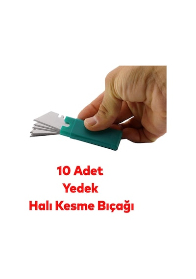 Ölçü Ve Maket Bıçağı Seti Şerit Metre Halı Kesme Maket Bıçağı Yedek Bıçak 10'lu Total Tos23037e