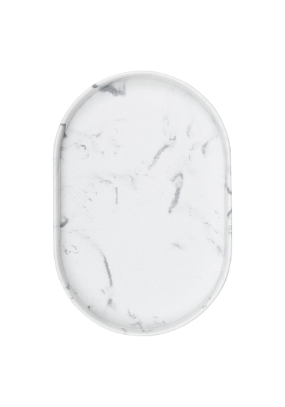 The Mia Marble Banyo Tepsisi Beyaz 30x20x3 Cm Çok renkli