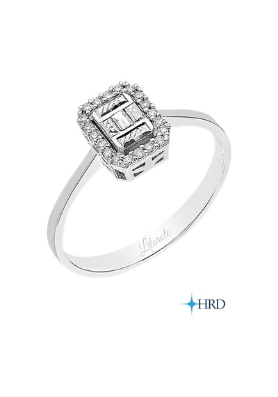 Modern Tasarım 0.09 Ct Baget Pırlanta Yüzük