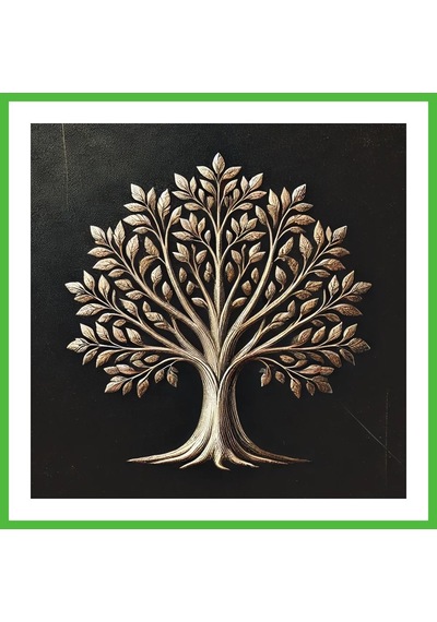 Vaveni Bronz Ağaç Kanvas Tablo 60x60cm Arz