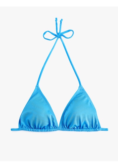 Koton İpli Üçgen Bikini Üstü Mavi 6sak10013mm