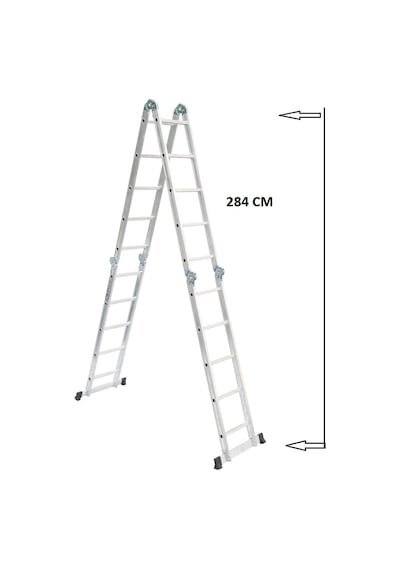 Beykon 20 Basamaklı 1.6 MM Kalınlık 5.70 M Çok Amaçlı Merdiven - ELIT 45