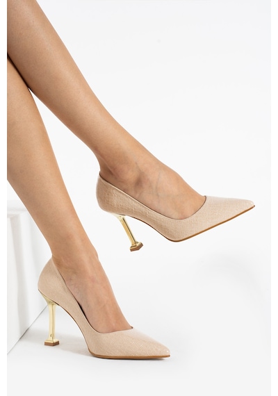 Kadın Topuklu Stiletto Ayakkabı Bej