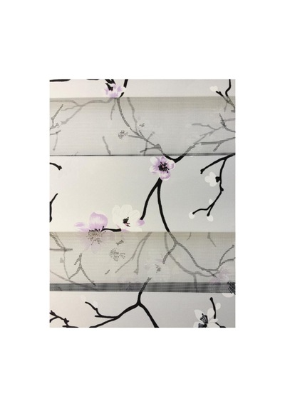 Lavanta Desenli Zebra Stor Perde Beyaz - 107260945 Beyaz